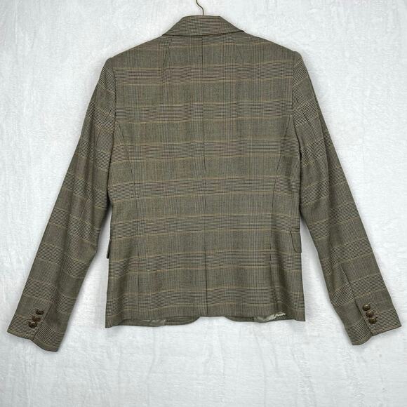 J Crew Schoolboy Blazer Sz 2 Houndstooth Wool Blend Preppy Old Money Academia - Picture 2 of 16